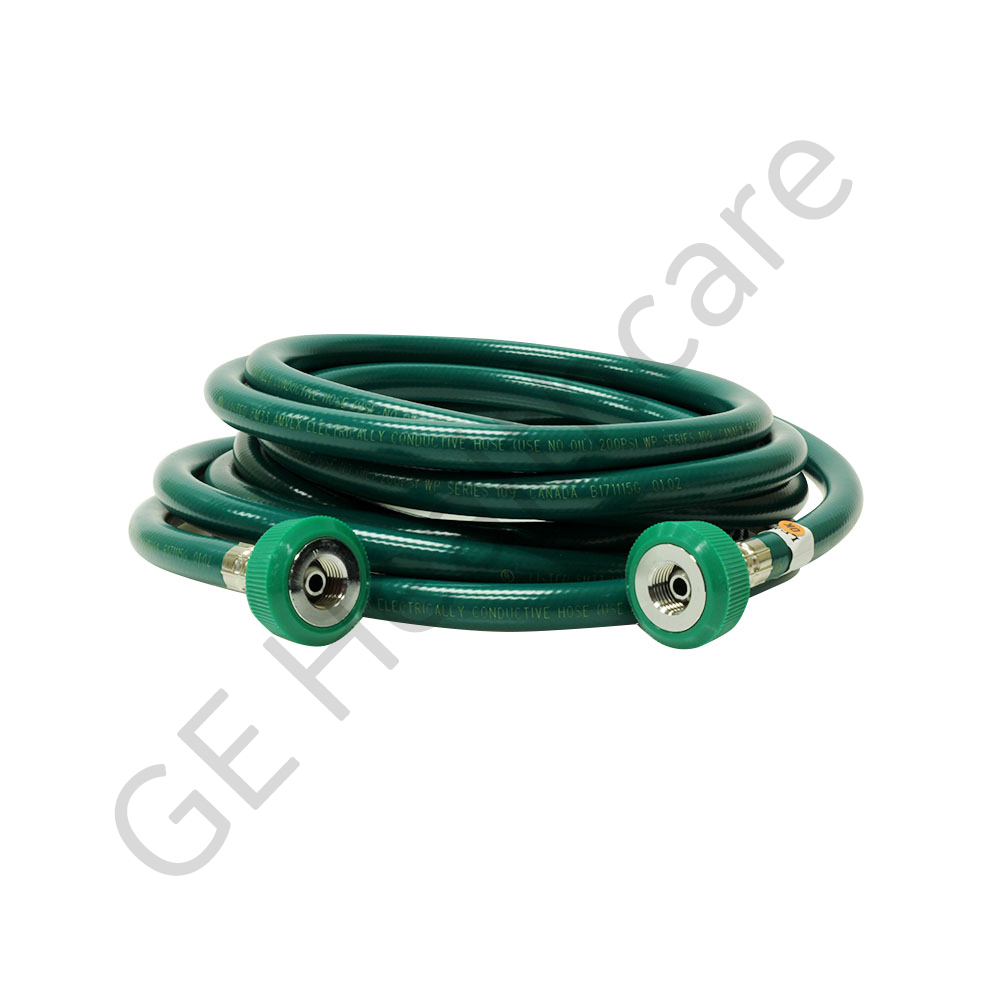 HOSE ASSY, O2 GRN DISS HIT N-G DISS HIT N-G 15FT LONG HOSE ASSY, O2 GRN DISS HIT N-G DISS HIT N-G 15FT LONG