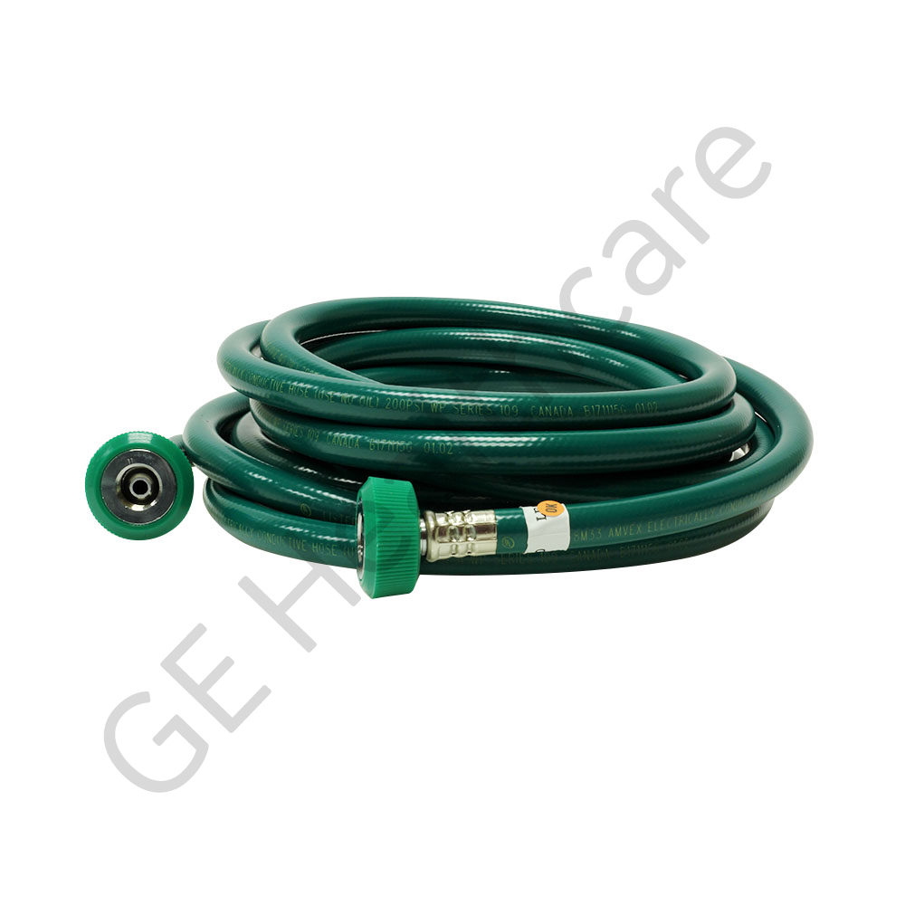 HOSE ASSY, O2 GRN DISS HIT N-G DISS HIT N-G 15FT LONG HOSE ASSY, O2 GRN DISS HIT N-G DISS HIT N-G 15FT LONG