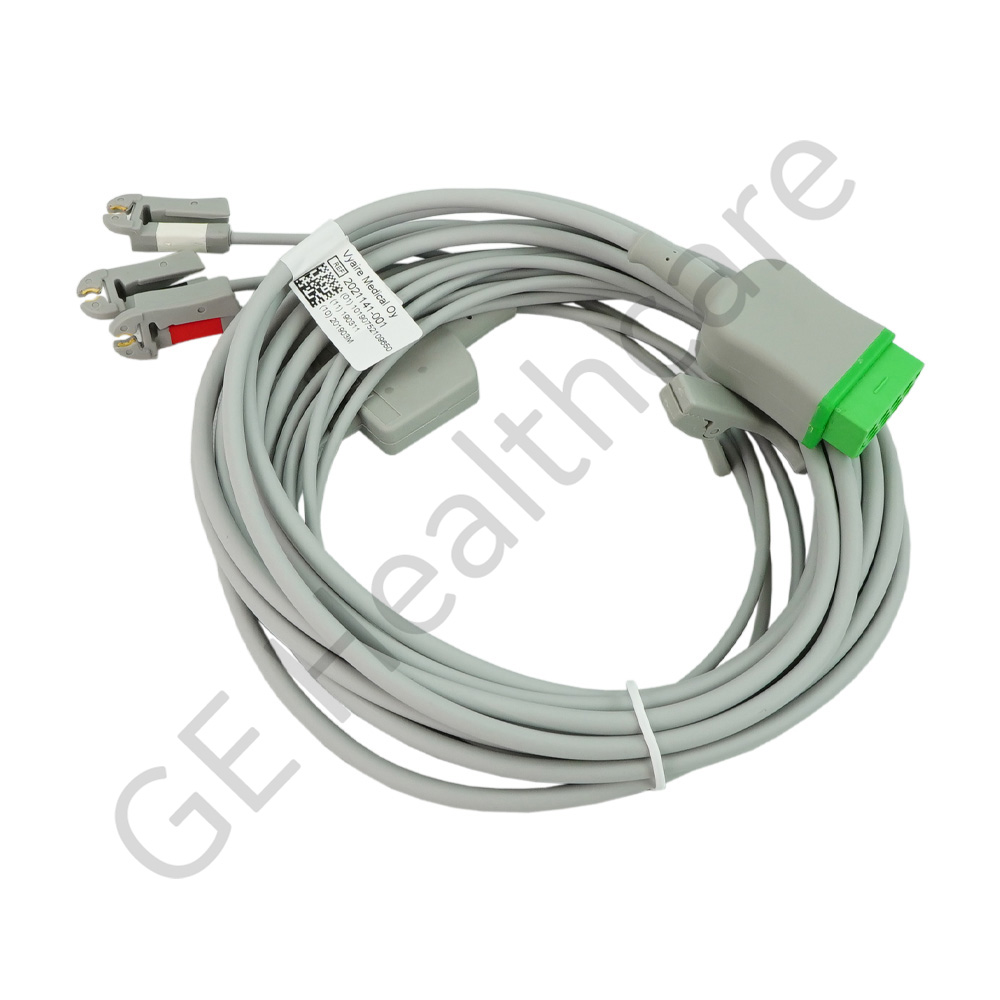 CABLE ASSY ECG 3 LEAD W/GRAB AHA CABLE ASSY ECG 3 LEAD W/GRAB AHA