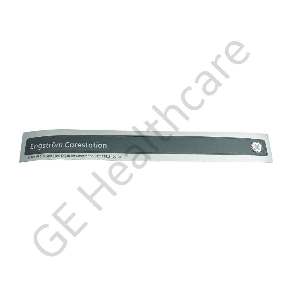 STICKER, LABEL HPDU FRONT BEZEL ENGSTROM CARESTATION STICKER, LABEL HPDU FRONT BEZEL ENGSTROM CARESTATION