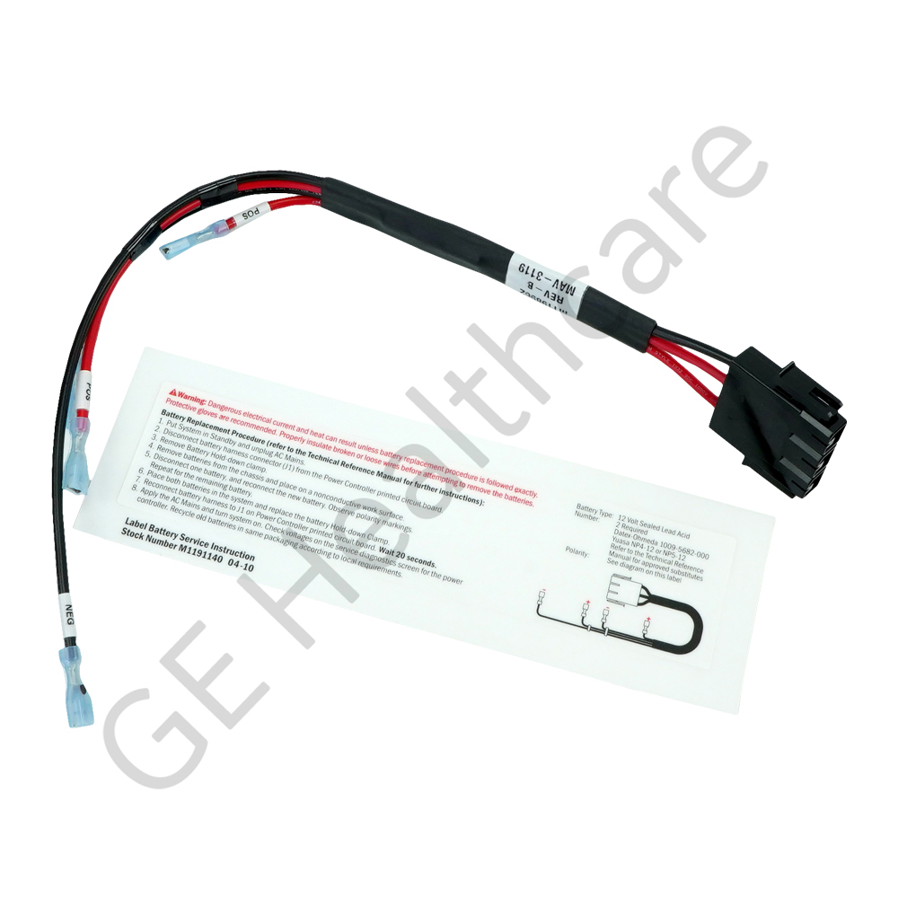 ASSY-MSN, Harness Power Supply to Battery 4Ah, Spare part - Make ASSY-MSN, Harness Power Supply to Battery 4Ah, Spare part - Make
